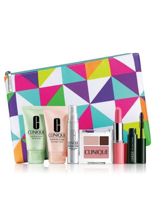 Exclusive Free 7-piece gift with any $27 Clinique purchase. A $70 value