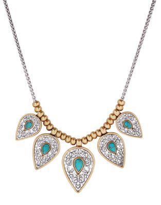 Baltic Wonders Reconstituted Calcite & Rock Crystal Collar Necklace