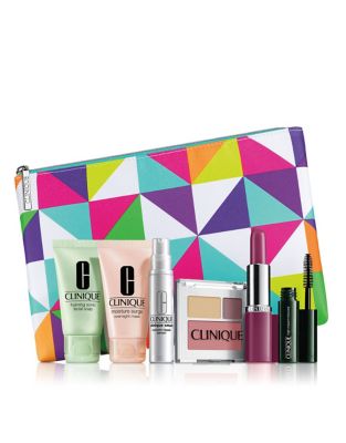 Exclusive Free 7-piece gift with any $27 Clinique purchase. A $70 value