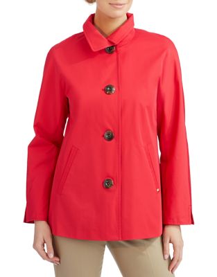 Water Repellent Button Front Jacket