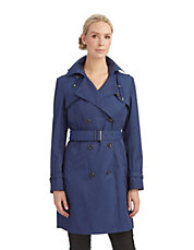 Double Breasted Trench Coat with Belt