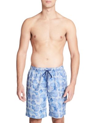 Denim Palm Swim Trunks