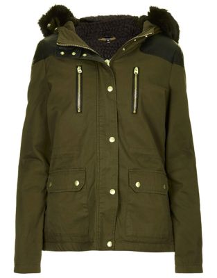 Parka court doublé