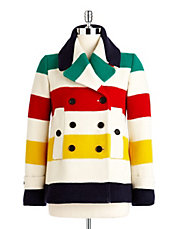 A Hudson's Bay peacoat currently for sale.