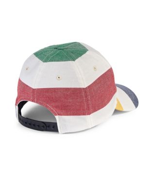 Multistripe Cotton Baseball Cap