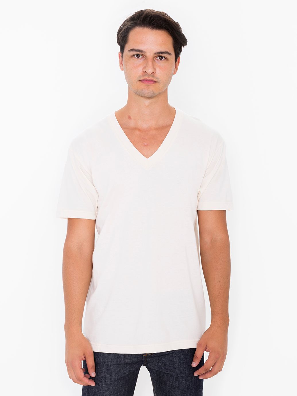 Organic Fine Jersey V-Neck T-Shirt