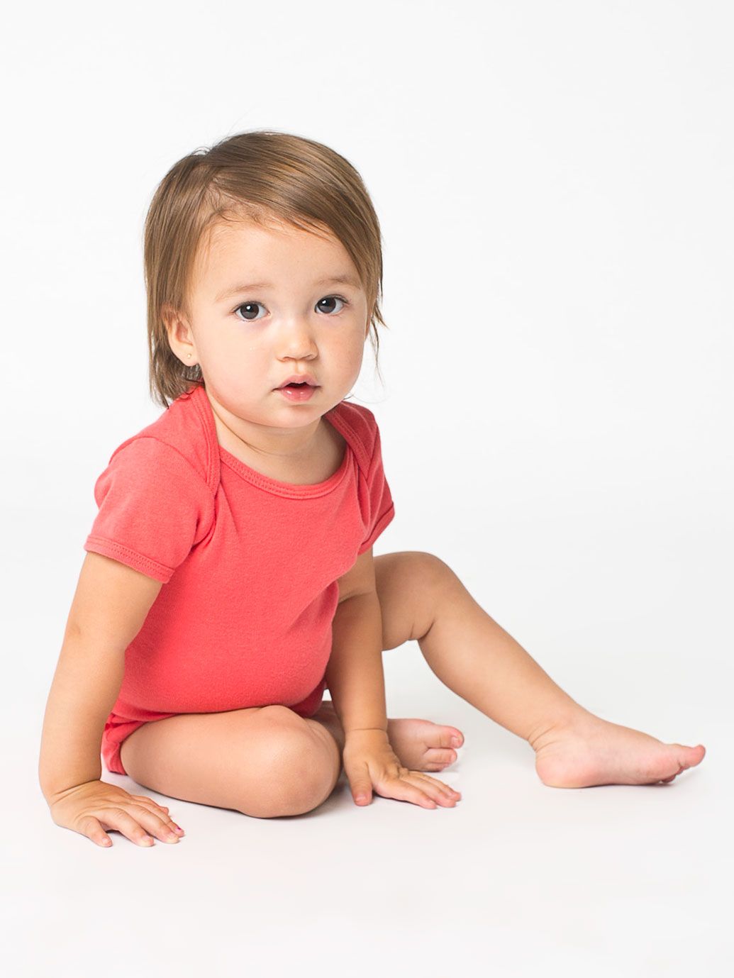 Organic Infant Baby Rib Short Sleeve One-Piece