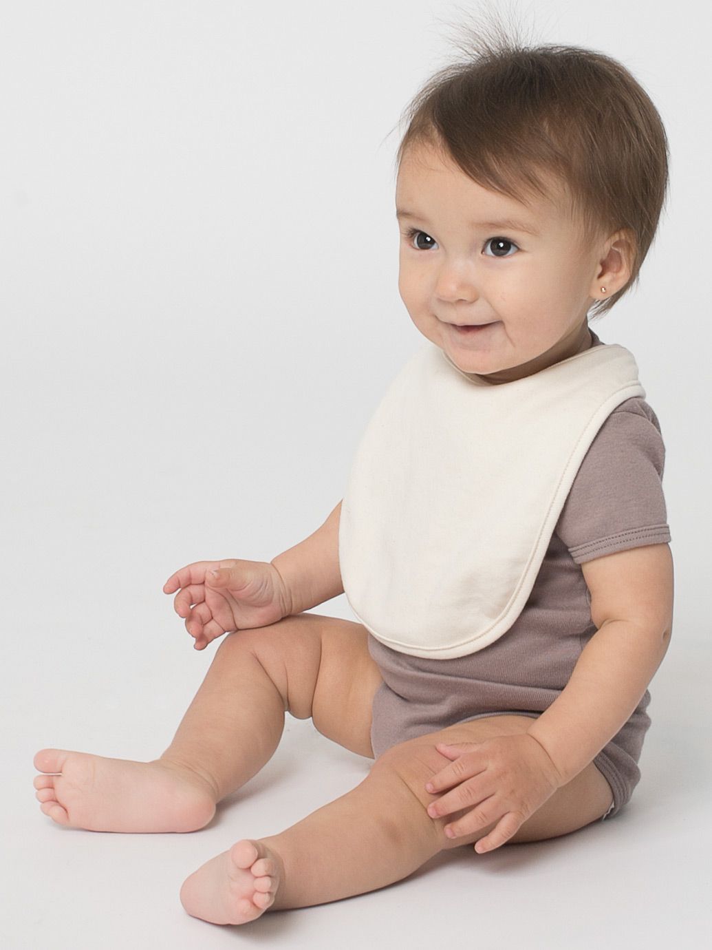 Organic Infant Baby Rib Reversible Bib