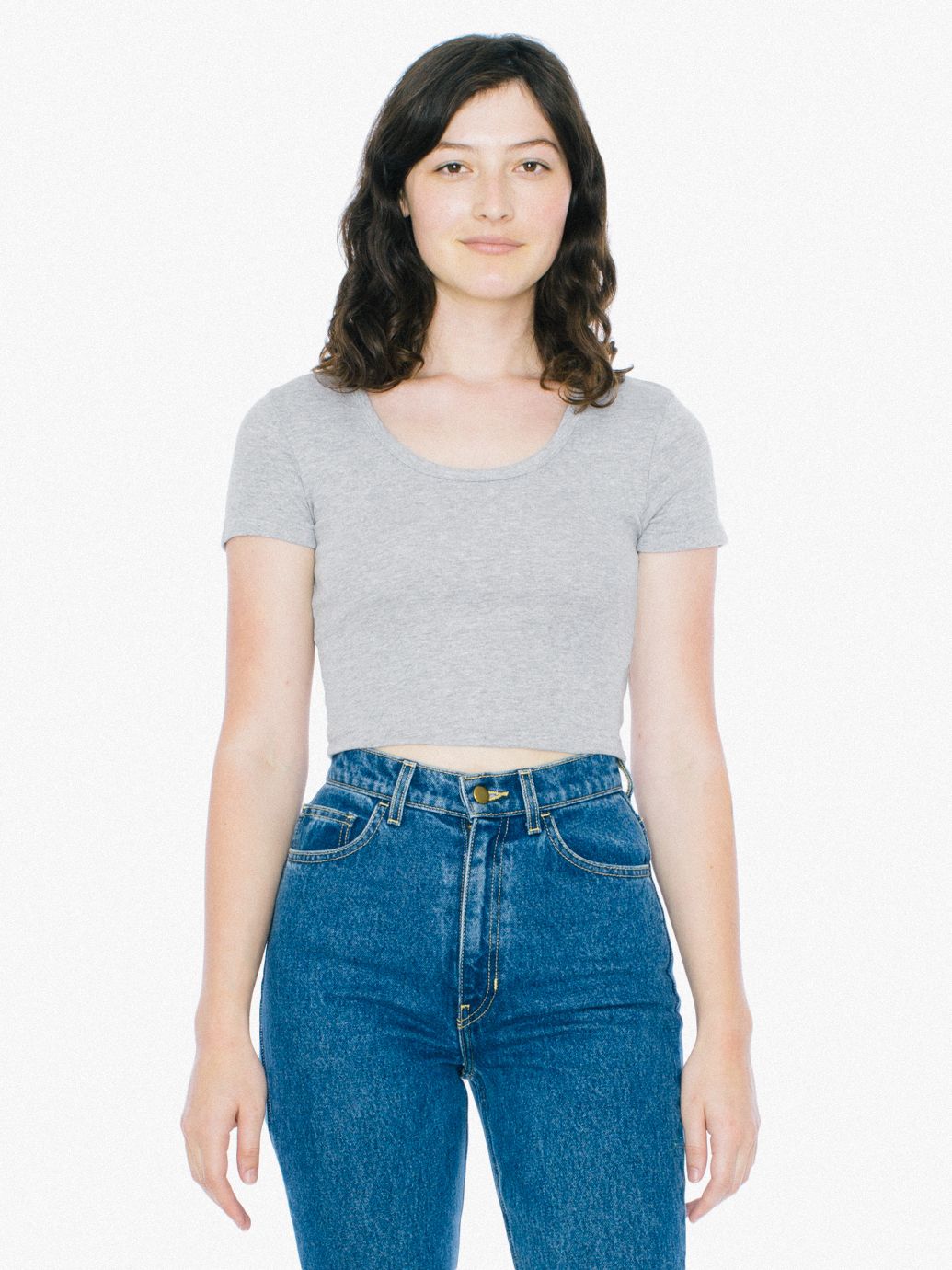 Baby Rib Crop TShirt American Apparel