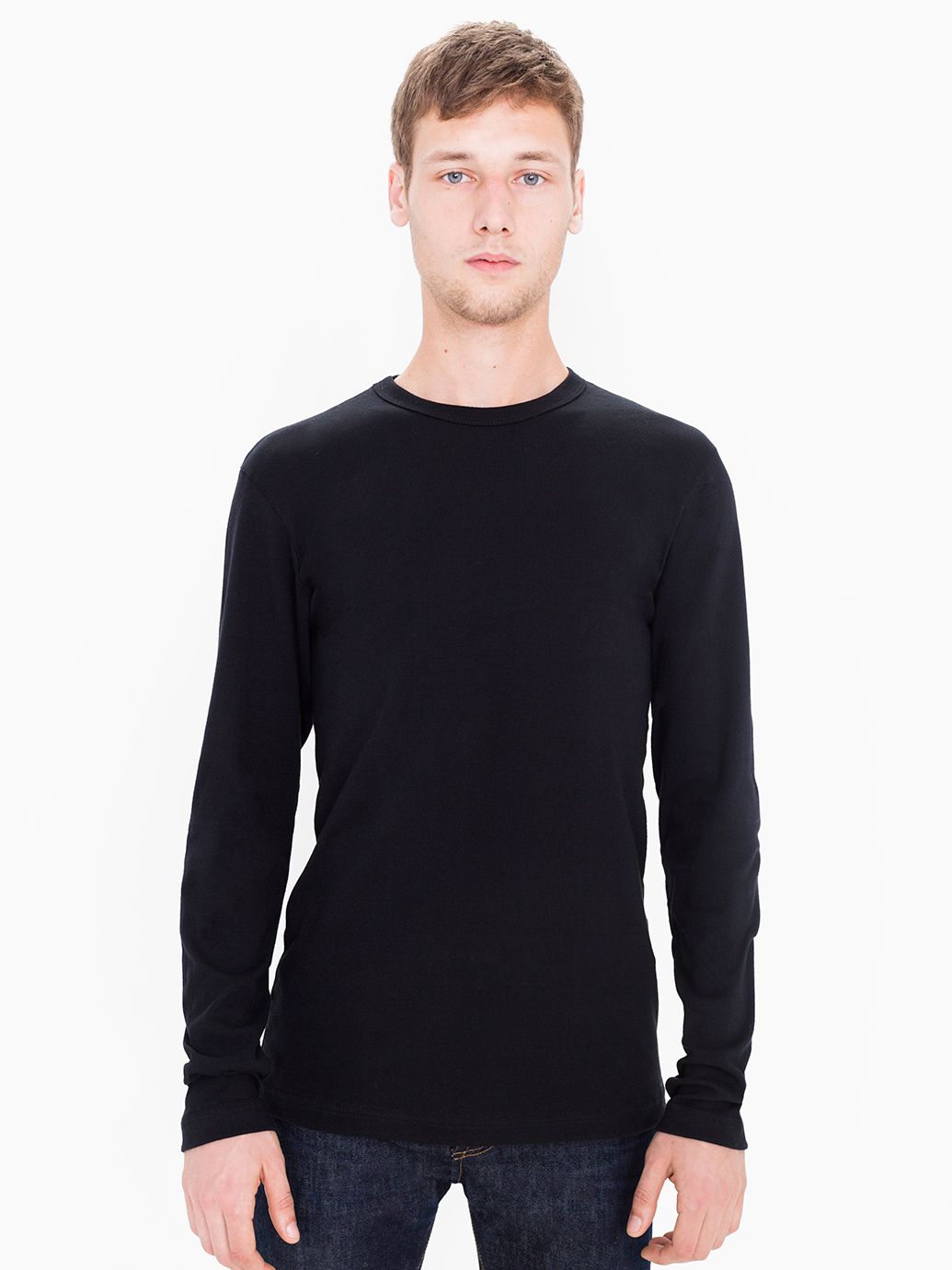 Baby Rib Fitted Long Sleeve T-Shirt