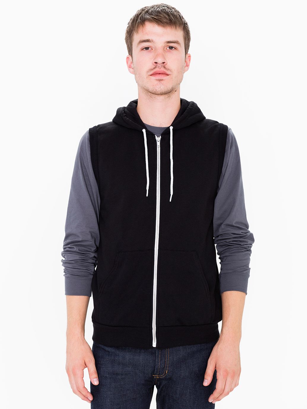 California Fleece Sleeveless Zip Hoodie