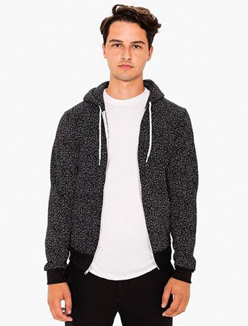 Printed Flex Fleece Printed Zip Hoodie