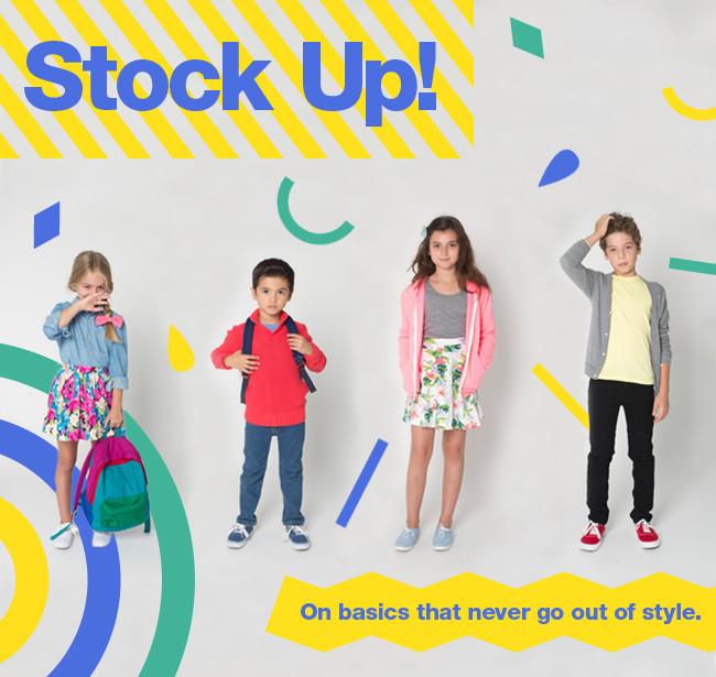 Stock Up for the Kids: Back to School Classics