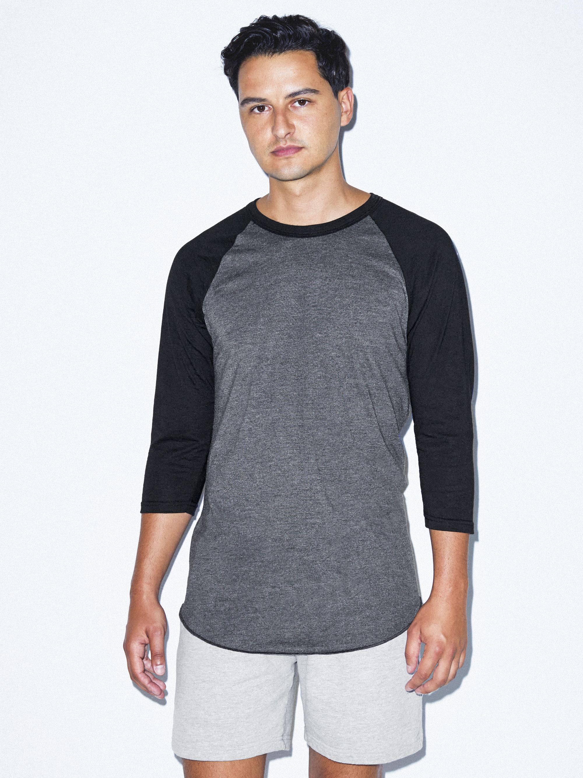 50 50 raglan 3 4 sleeve t shirt