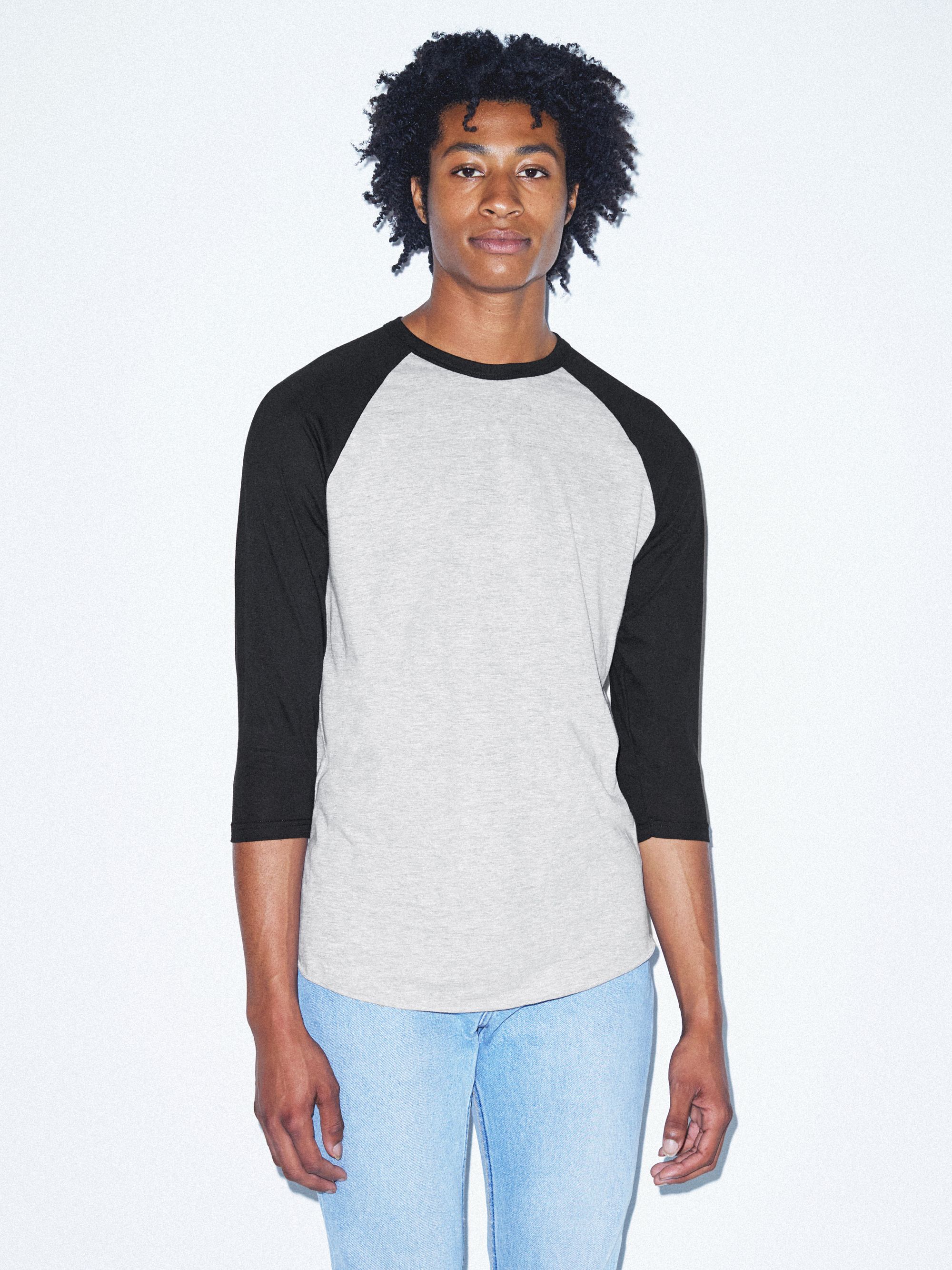 50 50 raglan 3 4 sleeve t shirt