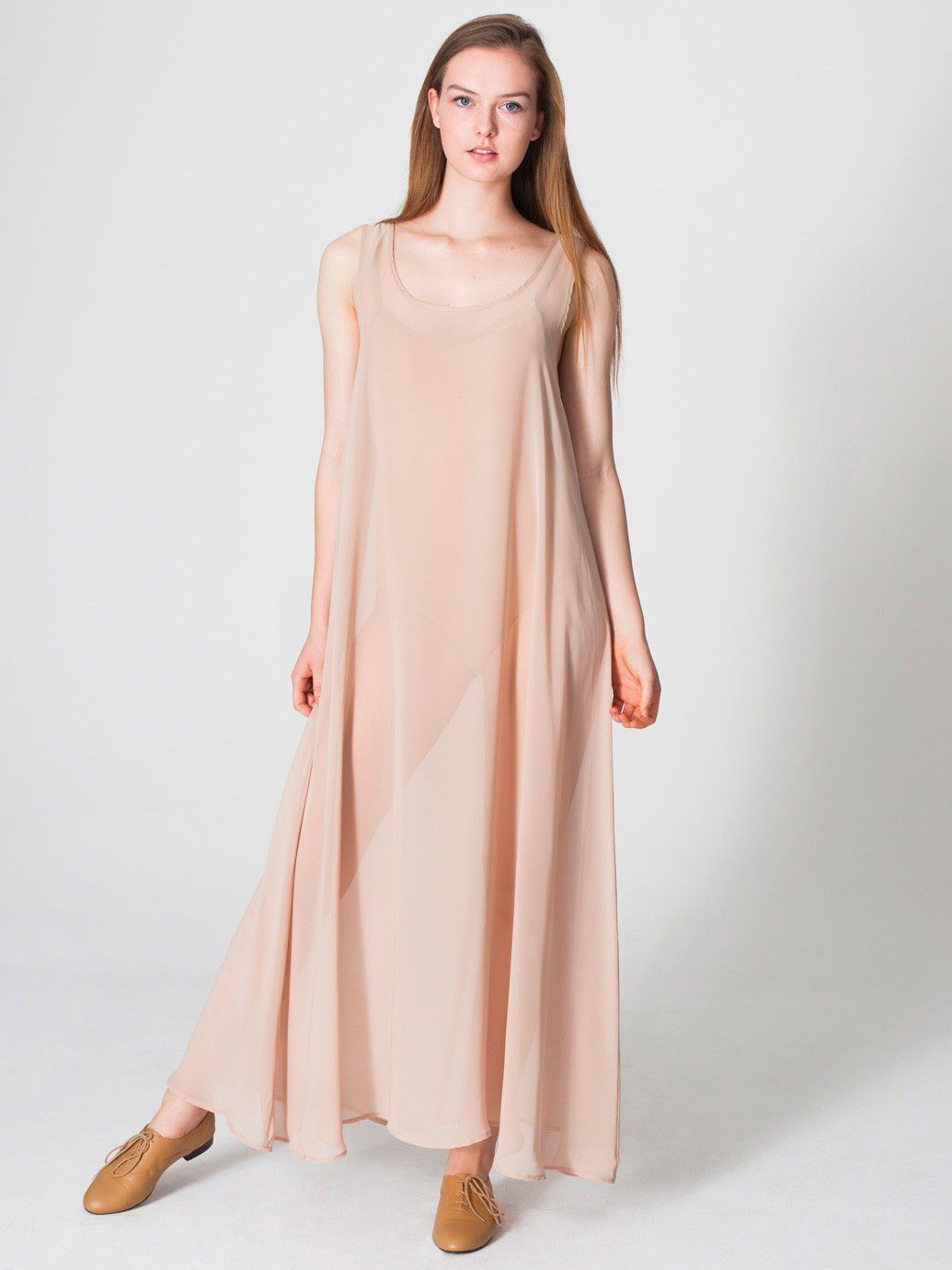 Chiffon A-Line Maxi Dress