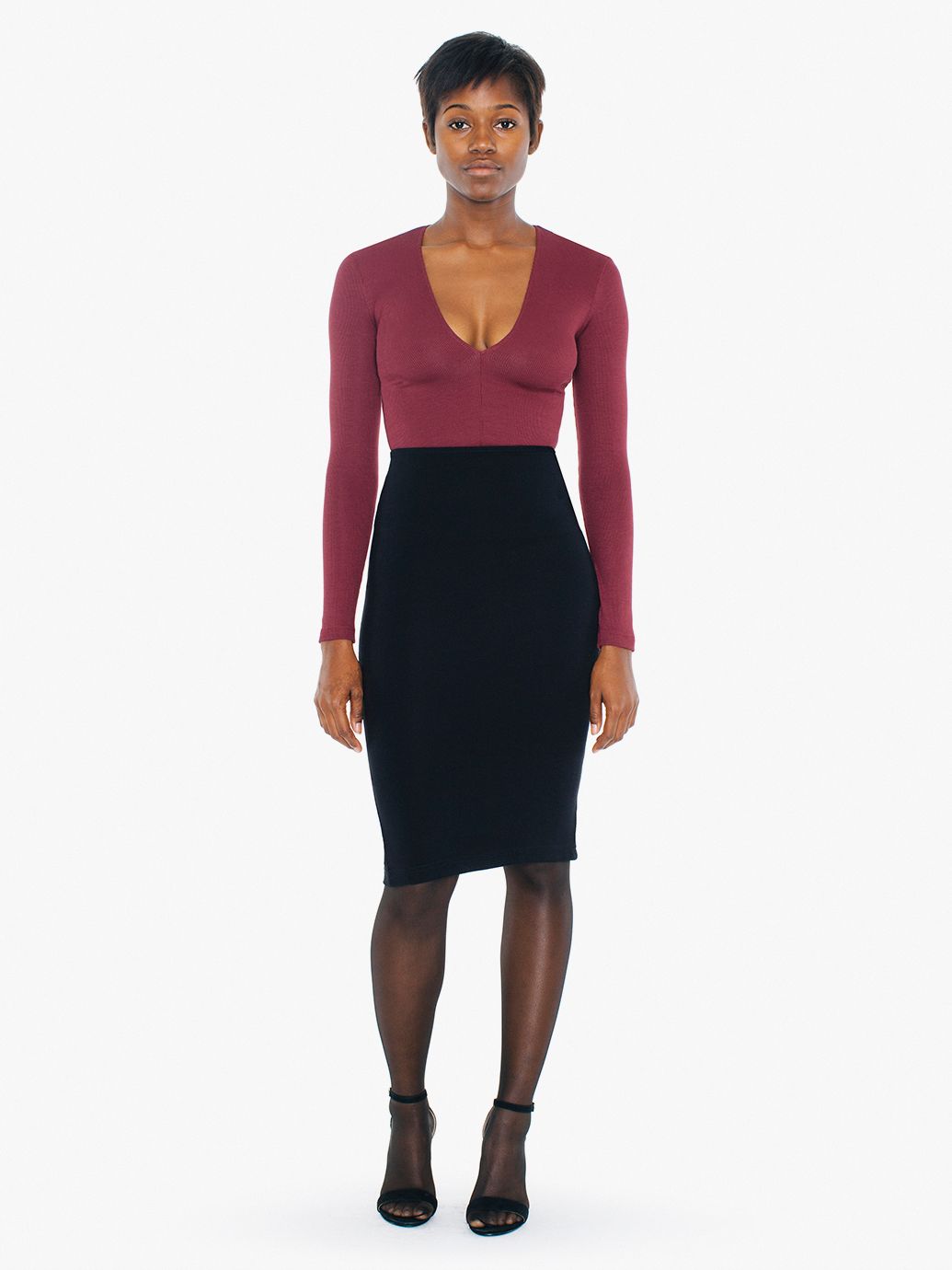 pencil skirt rectangle body