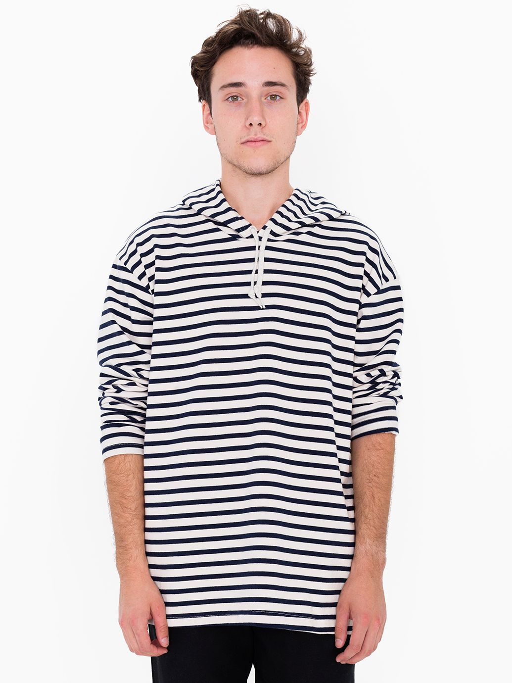 Breton Stripe Pullover Hoodie