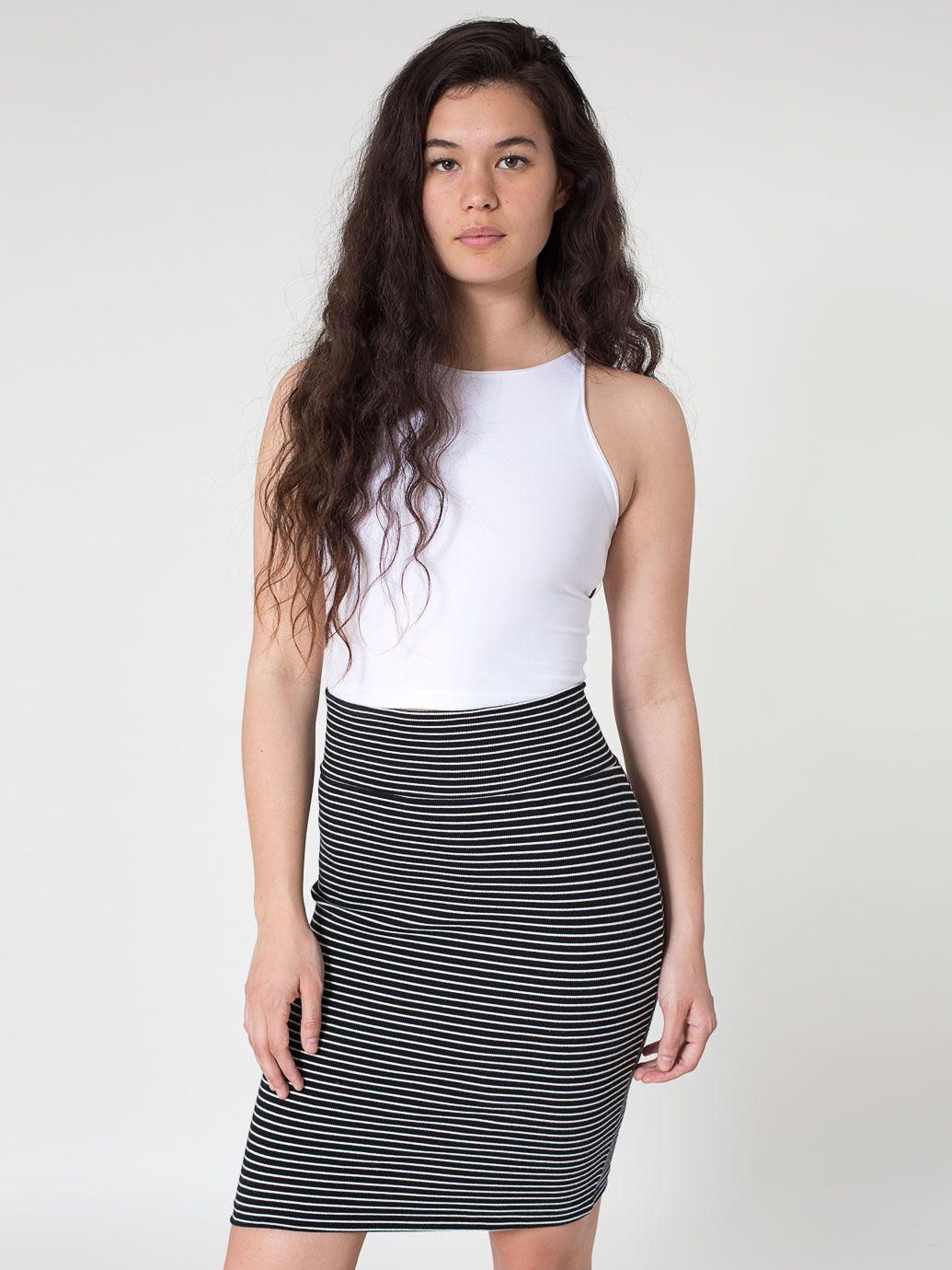 Freebies in Mailbox: American Apparel Shirts and Pencil Skirt Review