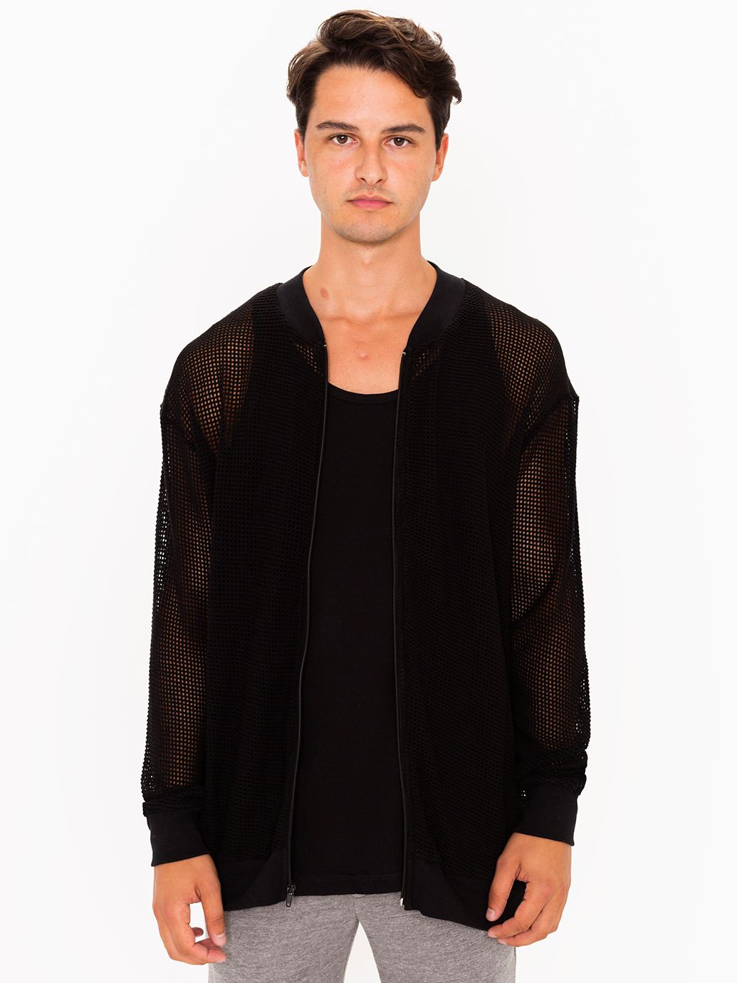 Waffle Mesh Cardigan