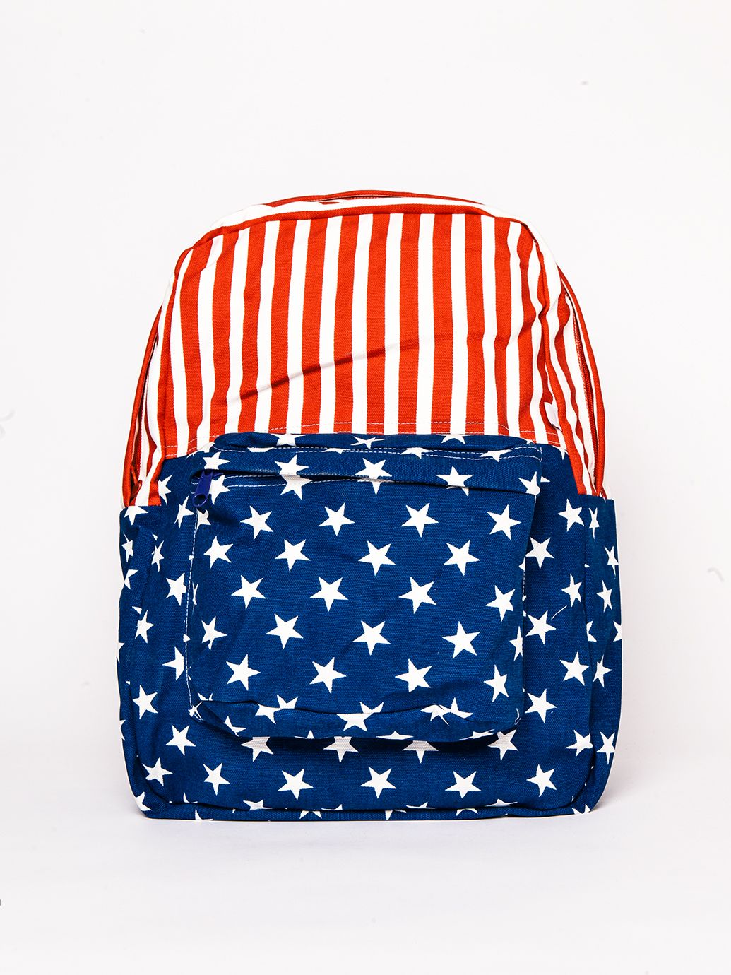 American Flag Printed Canvas School Bag