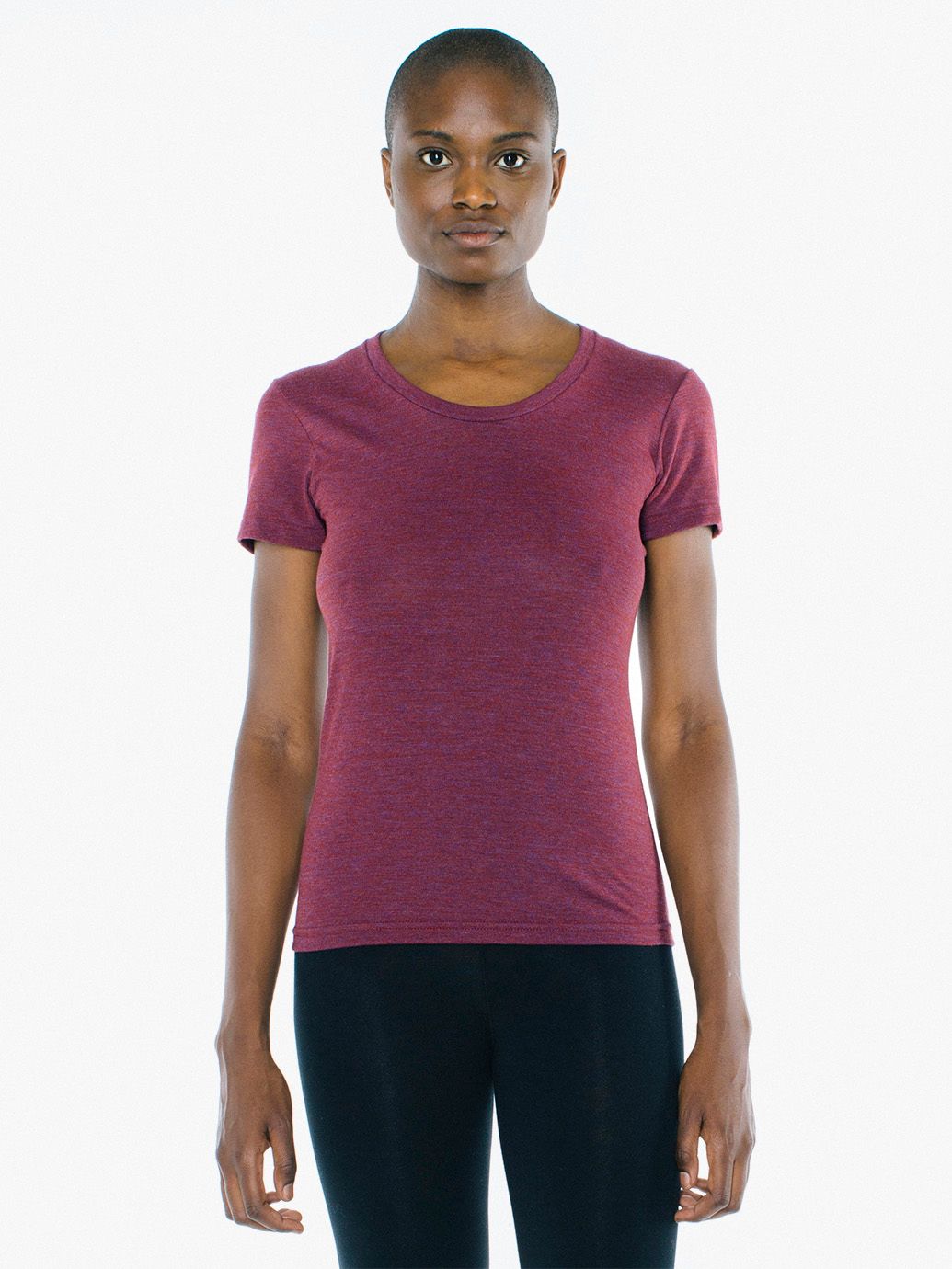 Tri-Blend Slim Fit Crewneck Track T-Shirt