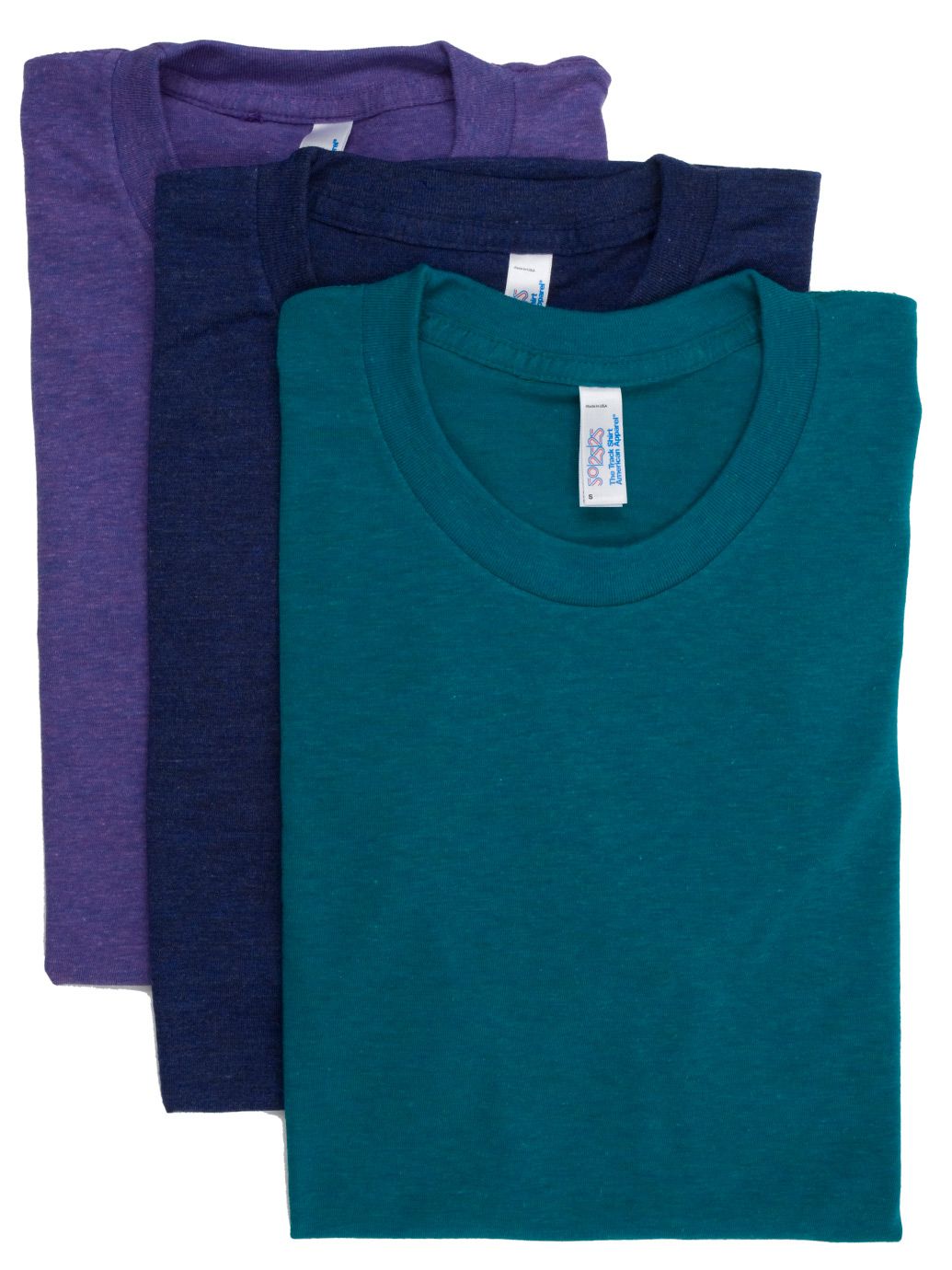 Tri-Blend Short Sleeve Track T-Shirt (3-Pack)