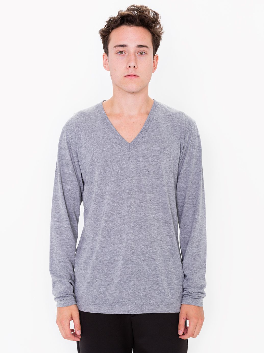 Tri-Blend Long Sleeve V-Neck