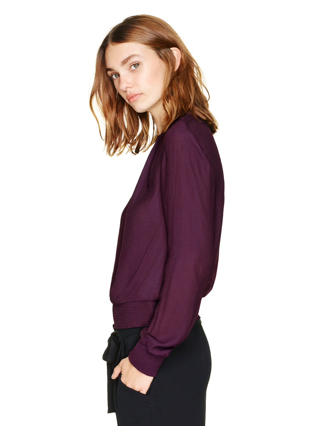 aritzia pelli blouse