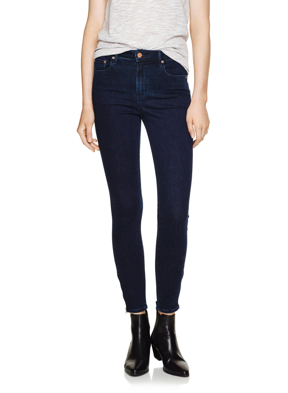 zara high rise skinny ankle length