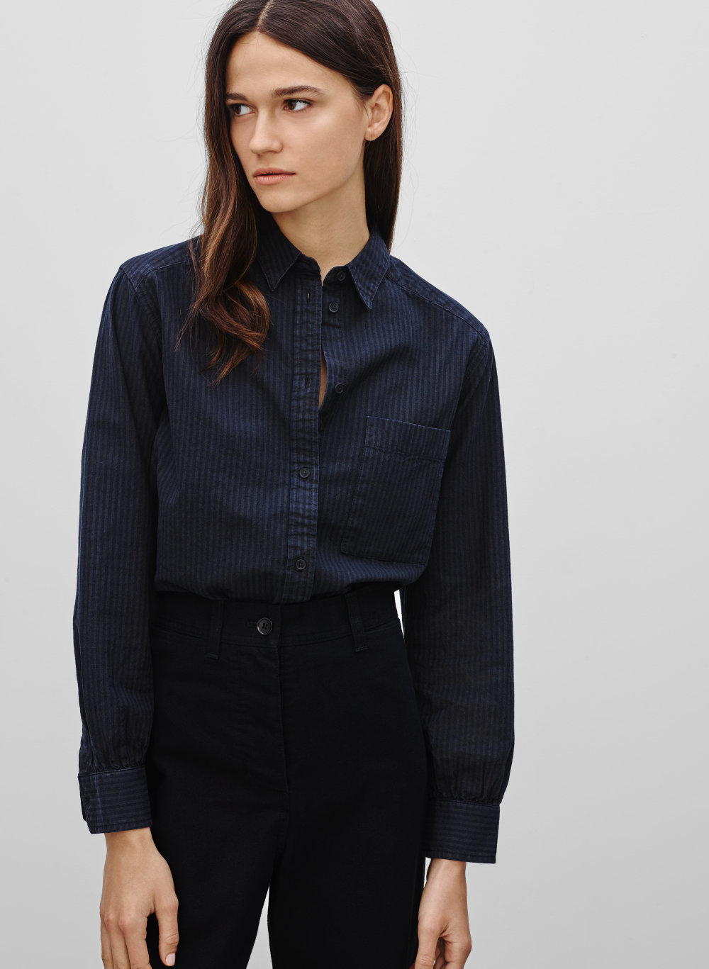 wilfred free button up shirt