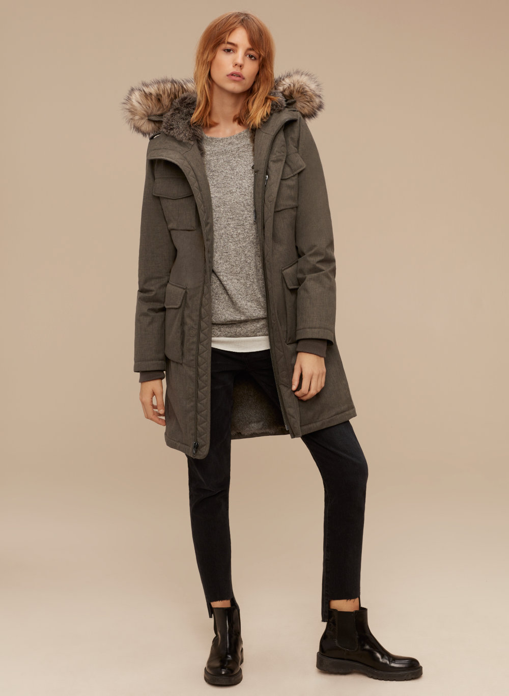 tna black parka