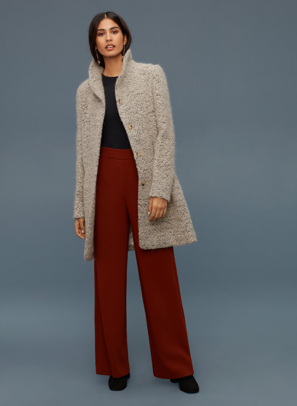aritzia cocoon coat camel