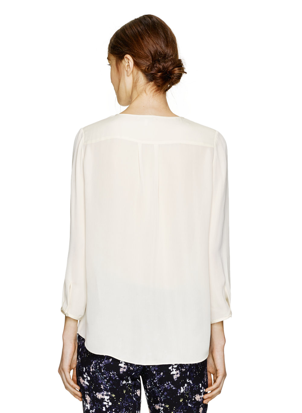 aritzia silk blouse
