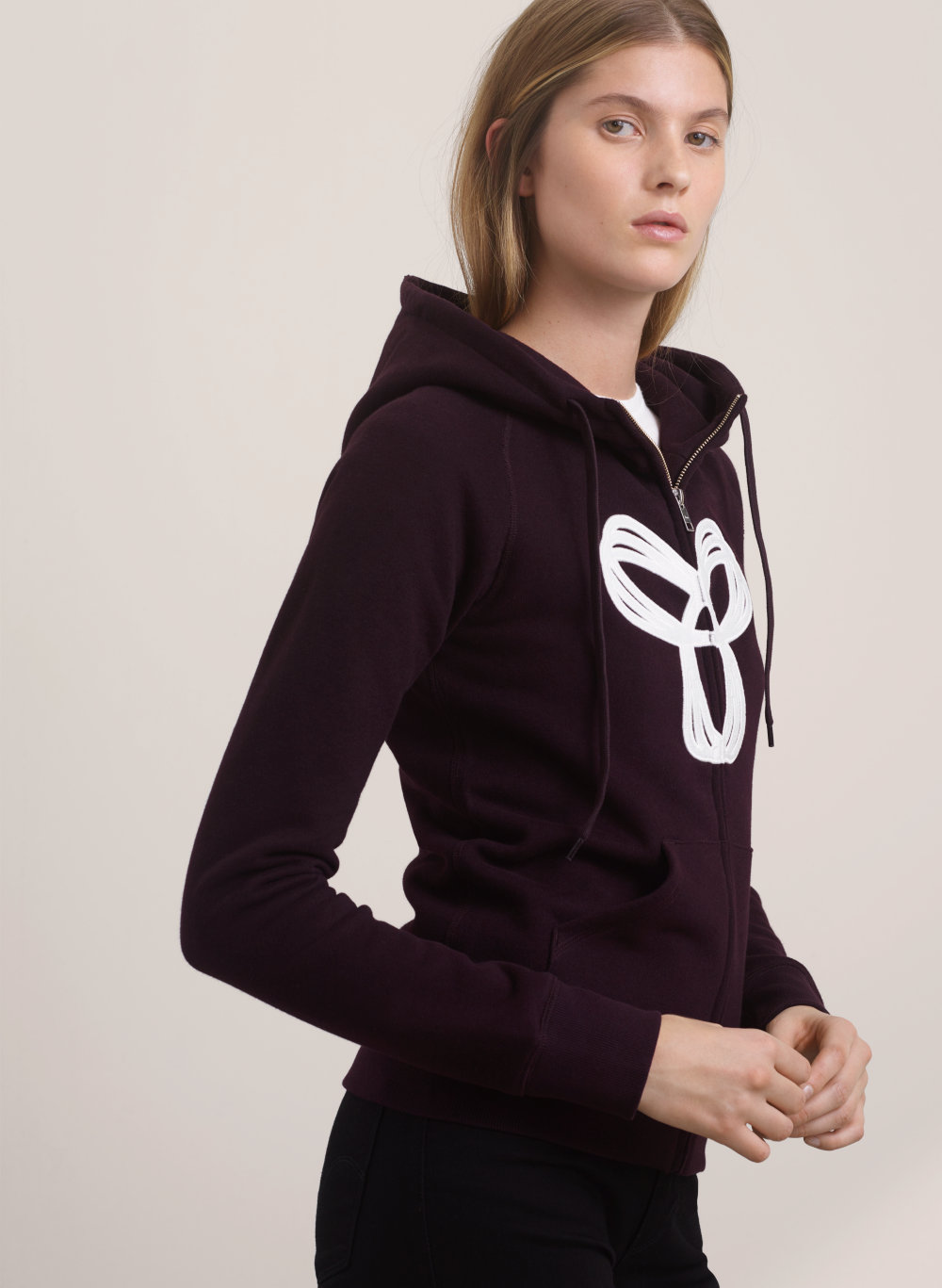 tna rib zip hoodie