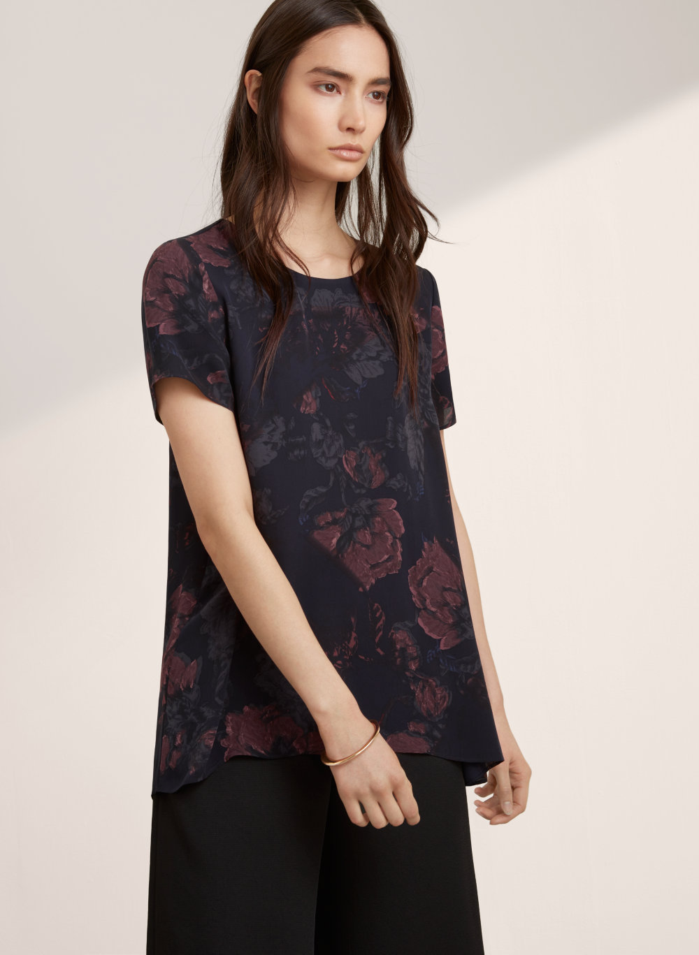 aritzia floral blouse