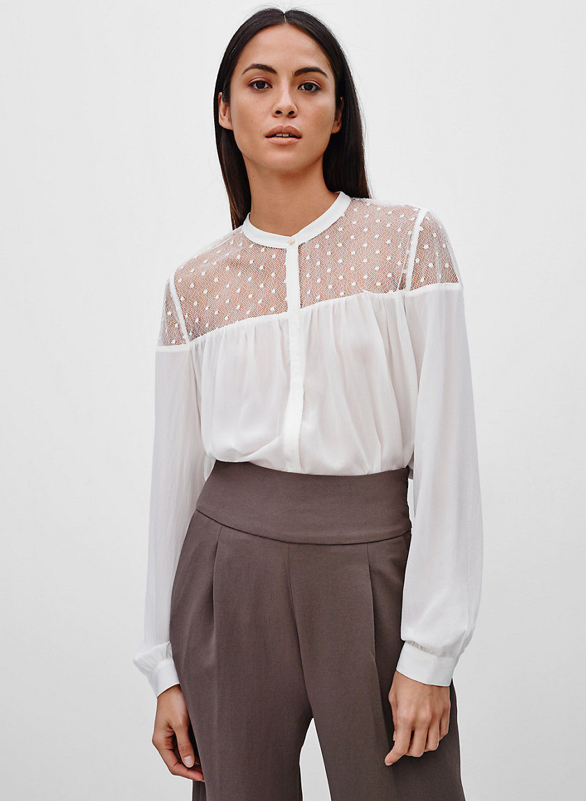 aritzia floral blouse