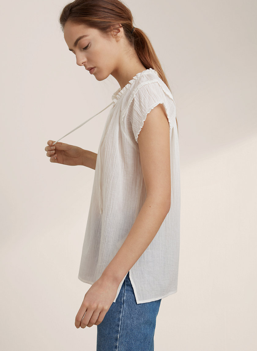 aritzia pelli blouse