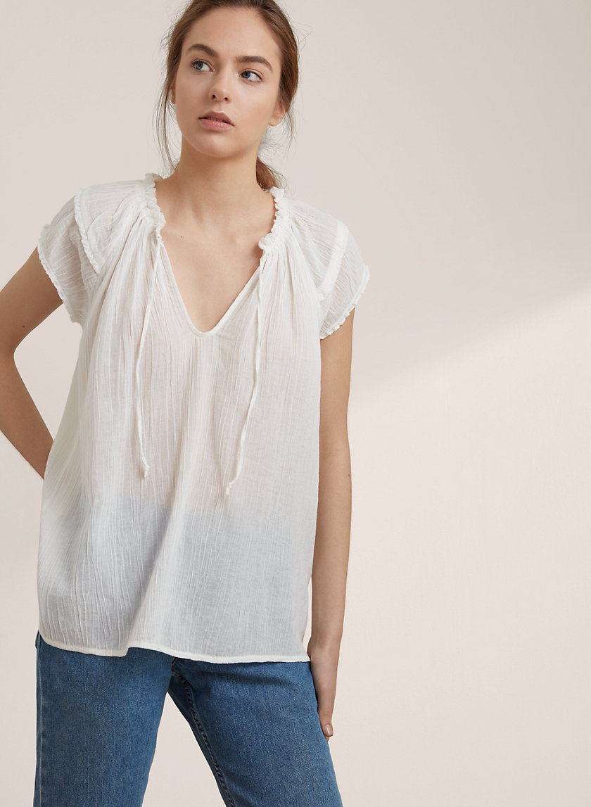 aritzia pelli blouse