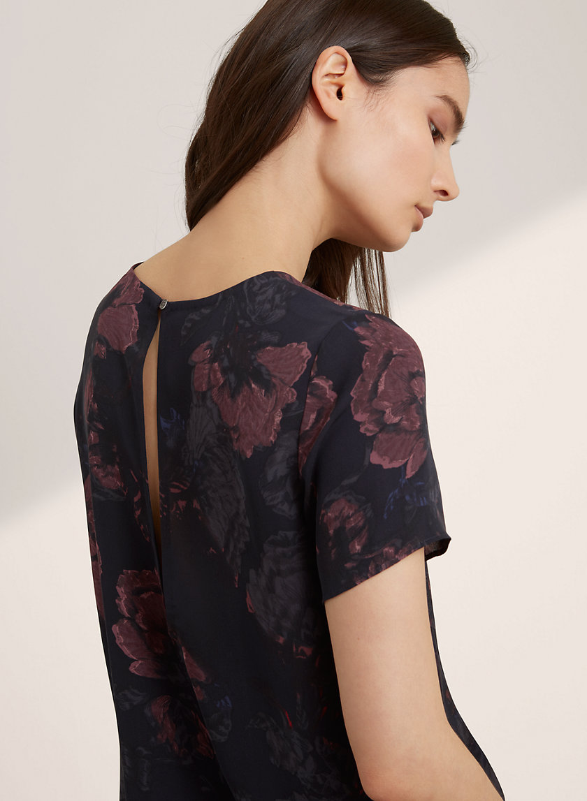 aritzia floral blouse