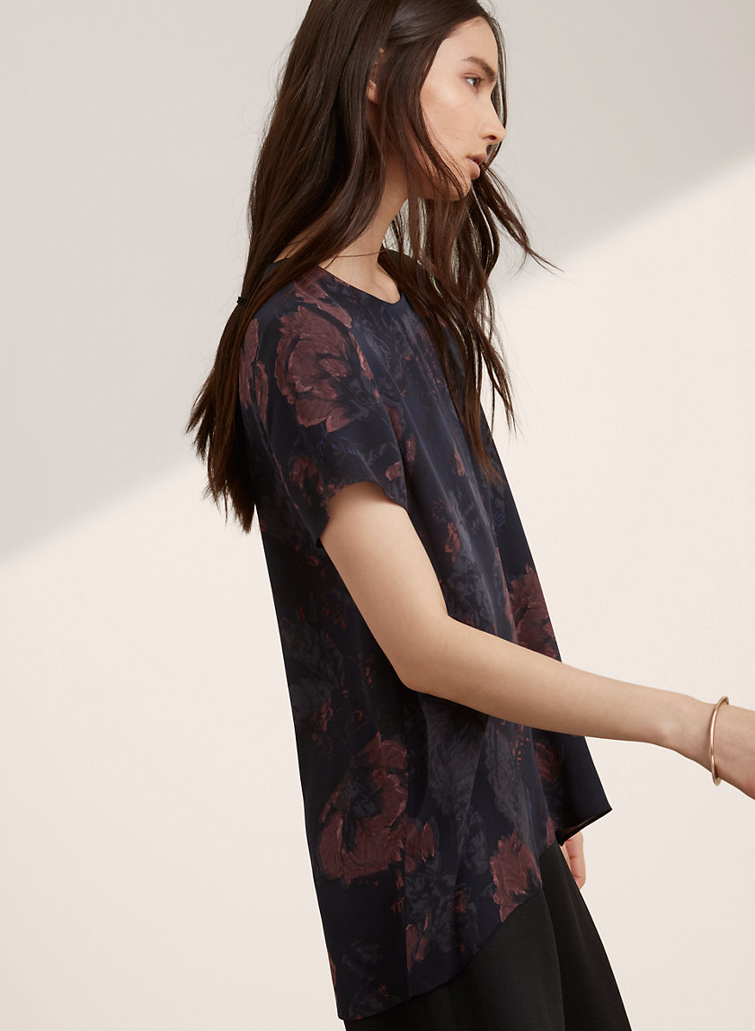 aritzia floral blouse