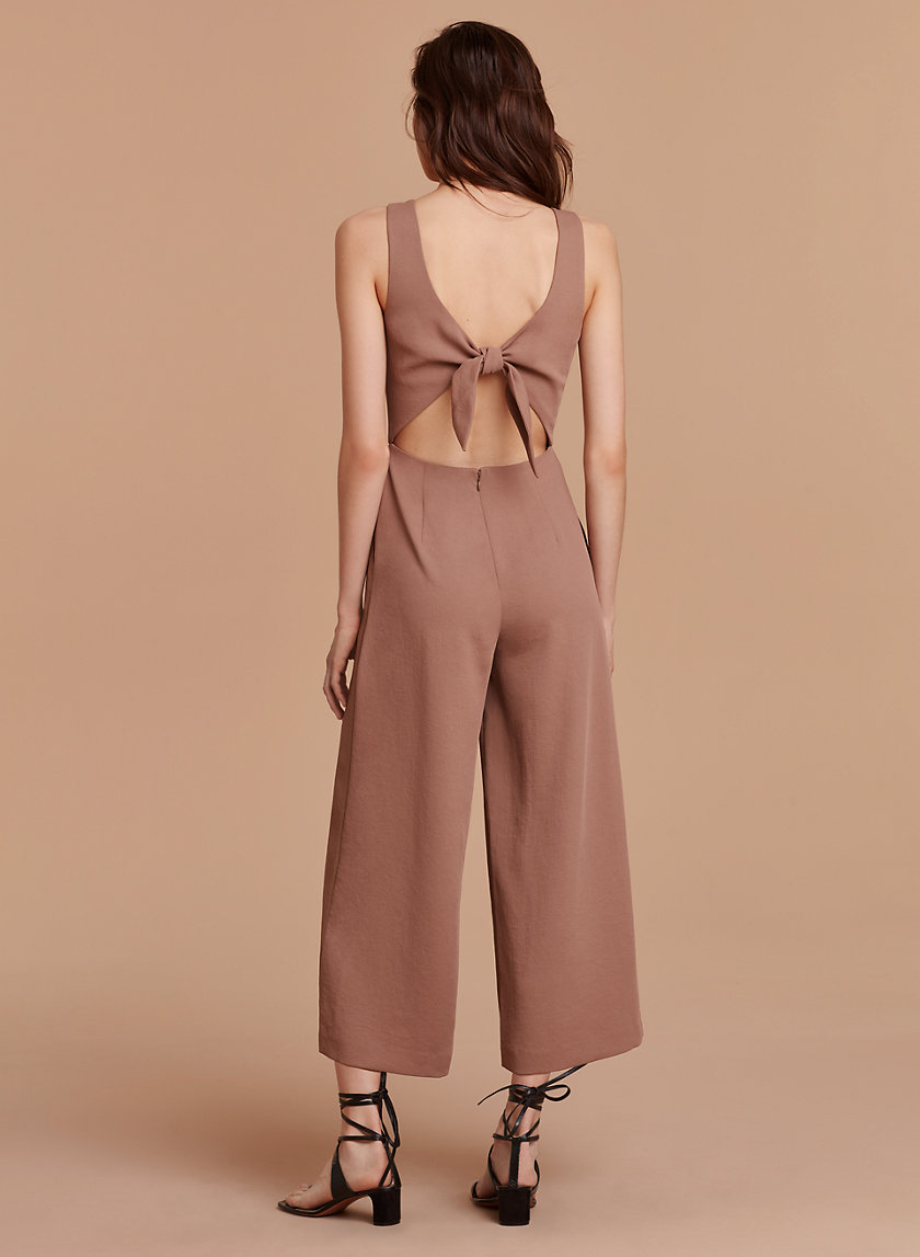 aritzia ecoulement v jumpsuit
