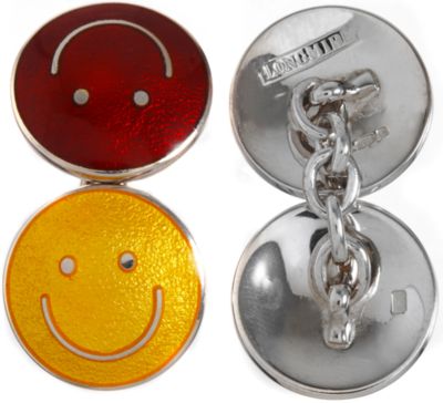 Longmire Smiley Face cufflinks