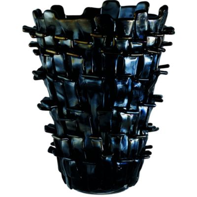 Venini Black Ritagli Vase
