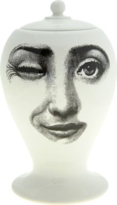Fornasetti L'Antipatico Small Porcelain Vase