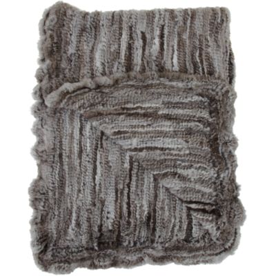 Barneys New York Natural Goma Knit Throw