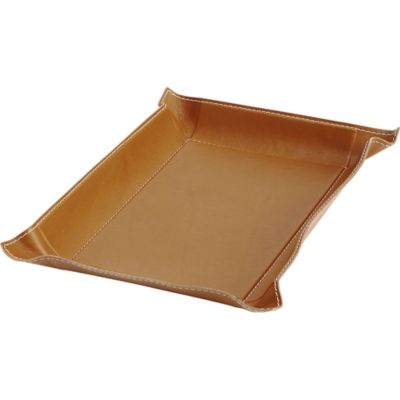 Arte & Cuoio Medium Rectangle Leather Tray