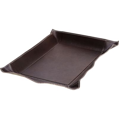Arte & Cuoio Medium Rectangular Leather Tray