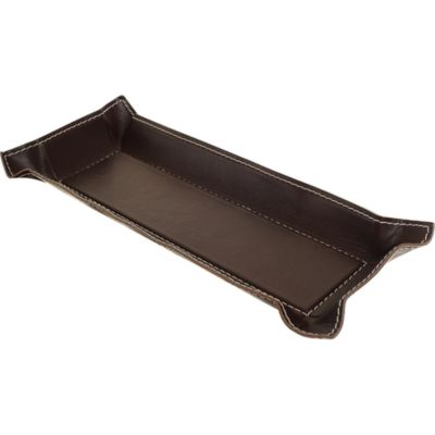Arte & Cuoio Long Rectangular Leather Tray