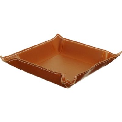 Arte & Cuoio Small Square Leather Tray